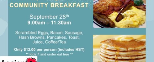 Community Breakfast – Sunday, 28 Sept, 9:00 – 11:30 AM