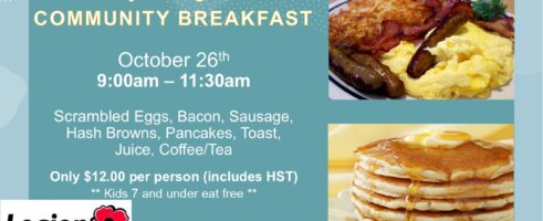 Community Breakfast – Sunday 26  Oct 2025 – 9:00 – 11:30 AM