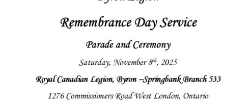 Byron Remembrance Parade – 1:00 PM Saturday 8 Nov 2025