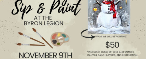 Paint Afternoon: Sunday 9 Nov 2025 – 2:00 – 4:00 PM