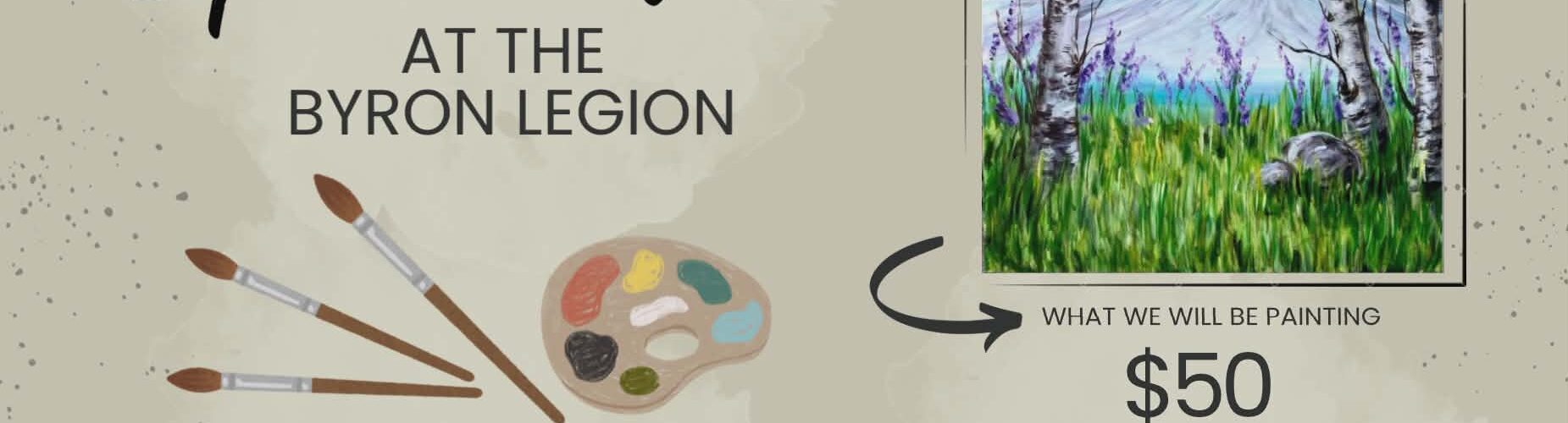 Sip and Paint Night – 7-9 PM Wednesday 15 April 2026