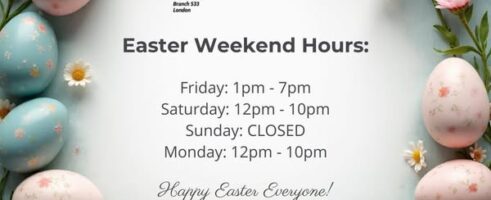 EASTER WEEKEND HOURS