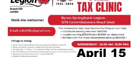 Final Free Tax Clinic April 15th