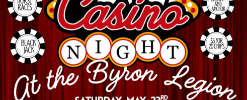 Casino Night – 23 May 2026 from 7:00 – 9:00 PM