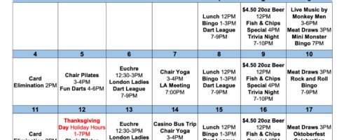 Ways and Means Upcoming Events