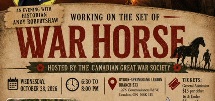 History Seminar – War Horse 28 Oct 2026, 6:30-8:00 PM